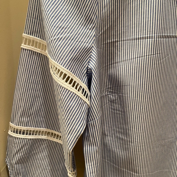 Talbots small-petite blue & white striped tunic NWT - Picture 3 of 7